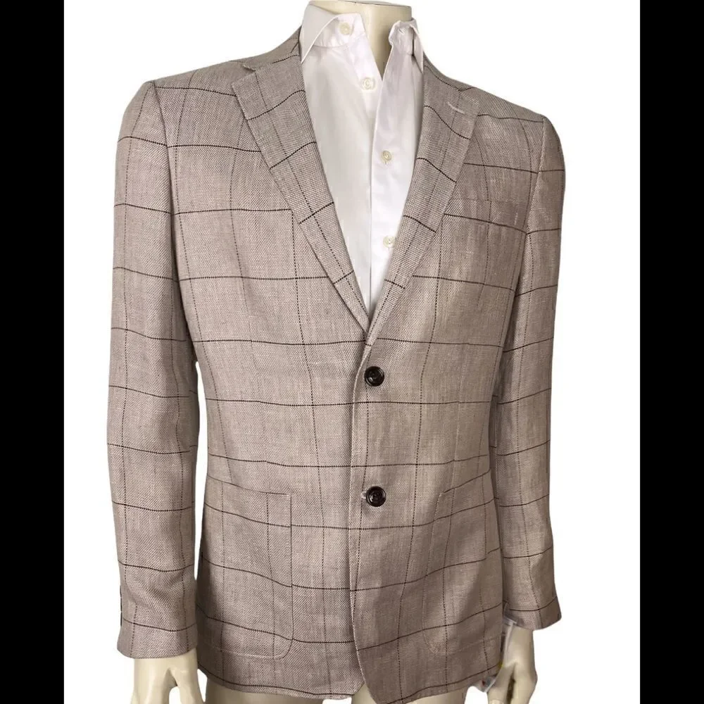 NWT Tasso Elba Linen Sport Coat, Size Medium